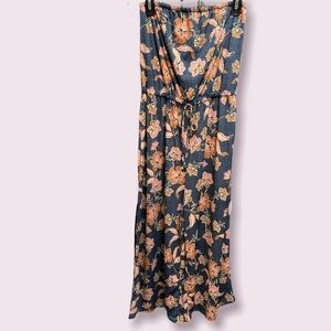 Maurice’s pantsuit sleeveless wide leg floral print fitted waist size small